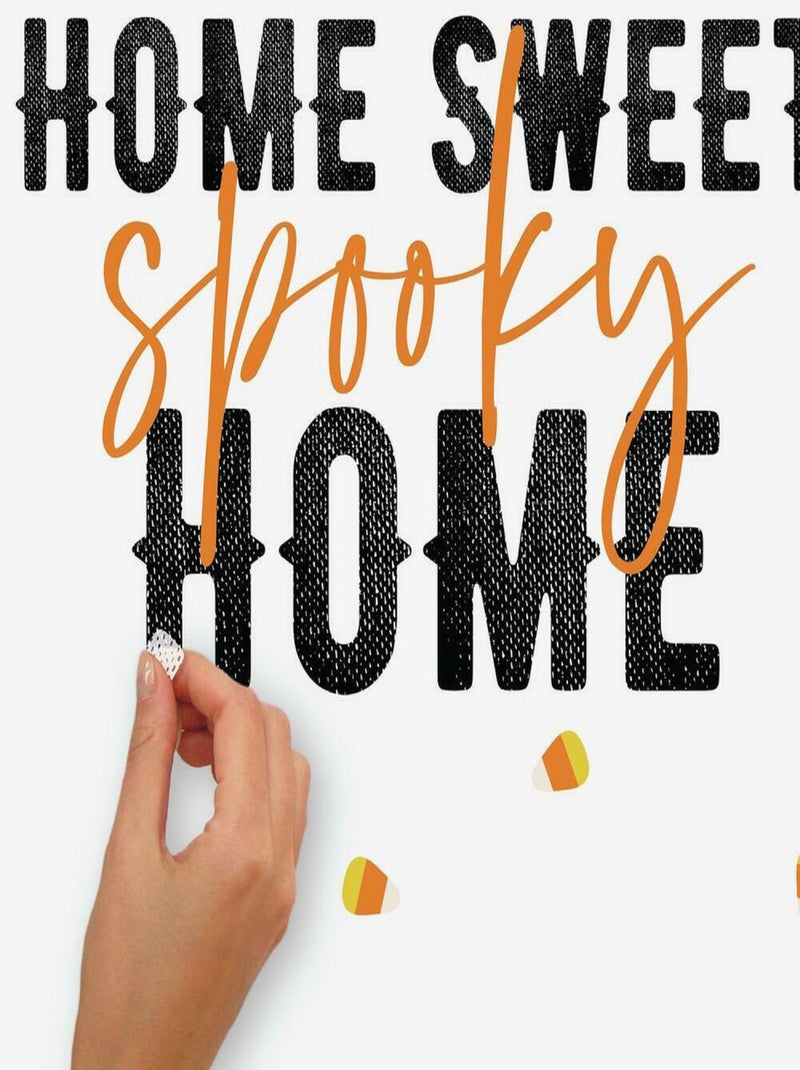 Stickers repositionnables lettres et motifs « Home Sweet Home » Noir Noir - Kiabi