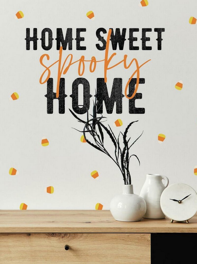 Stickers repositionnables lettres et motifs « Home Sweet Home » Noir Noir - Kiabi