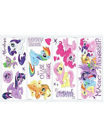 Stickers repositionnables Mon petit poney 22,9CM X 44,1CM