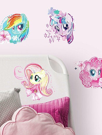 Stickers repositionnables My Little Pony Le Film aquarelle - 1 planche de 21.9 x 92.7 cm