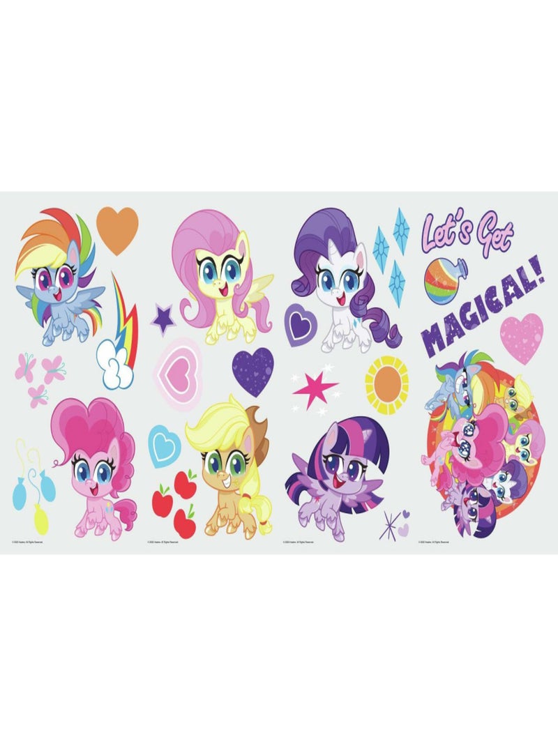 Stickers repositionnables My Little Pony Let's get magical - 43,8cm x 92,7cm Rose - Kiabi