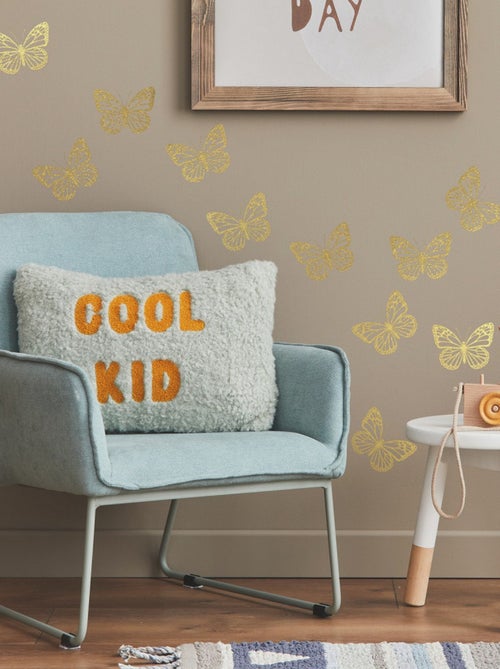Stickers repositionnables Papillon en or - Kiabi
