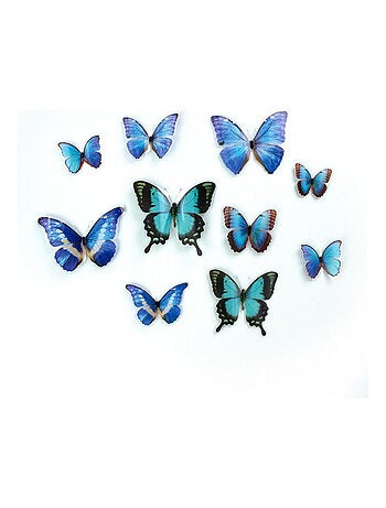 Stickers repositionnables Papillons bleus