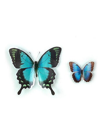 Stickers repositionnables Papillons bleus