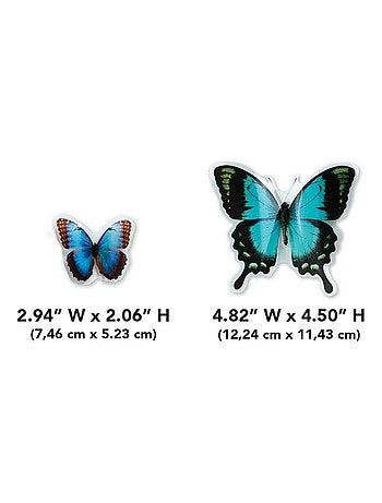 Stickers repositionnables Papillons bleus