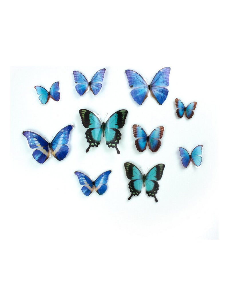Stickers repositionnables Papillons bleus Multicolore - Kiabi
