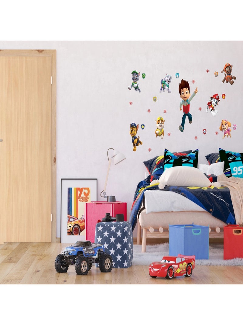 Stickers repositionnables Pat'Patrouille - modèle Ryder et ses amis - 42.5CM x 65 CM Multicolore - Kiabi