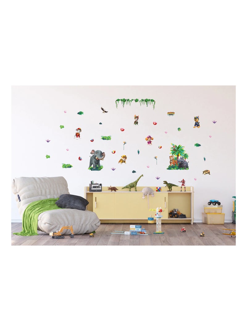 Stickers repositionnables Pat'Patrouille Jungle Pups - 42.5CM x 65 CM Multicolore - Kiabi