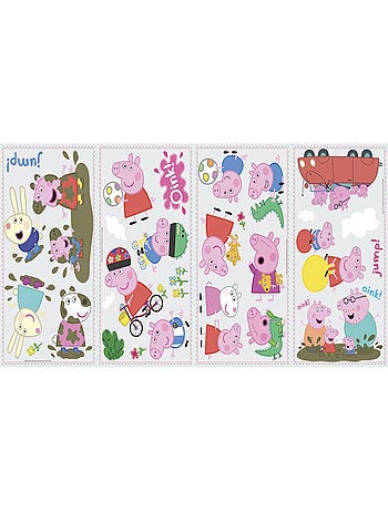 Stickers repositionnables Peppa Pig 25,4CM X 45,7CM