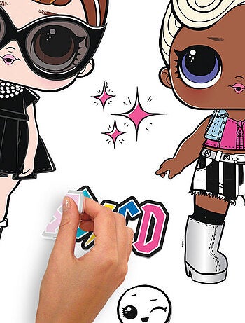 Stickers repositionnables Poupées LOL Surprise - Rockstar