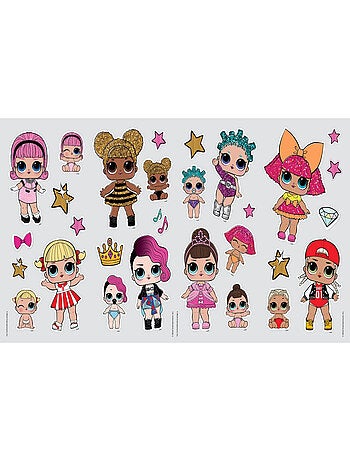 Stickers repositionnables Poupées LOL Surprise - tous les personnages