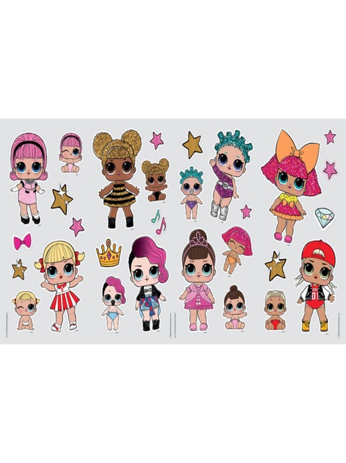 Stickers repositionnables Poupées LOL Surprise - tous les personnages - Kiabi
