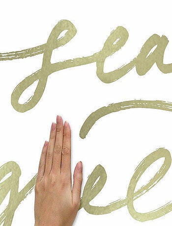 Stickers repositionnables « seasons greating et flocons de neige » couleur doré