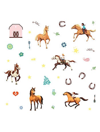 Stickers repositionnables Spirit : Au Galop en toute Liberté