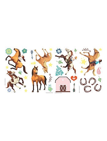 Stickers repositionnables Spirit : Au Galop en toute Liberté