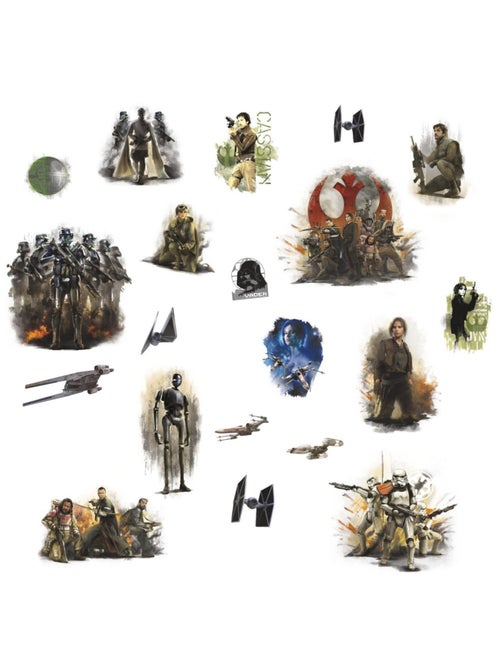Stickers repositionnables Star Wars Rogue One 25,4CM X 45,7CM - Kiabi