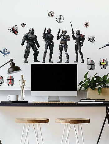 Stickers repositionnables Star Wars série Bad Batch personnages