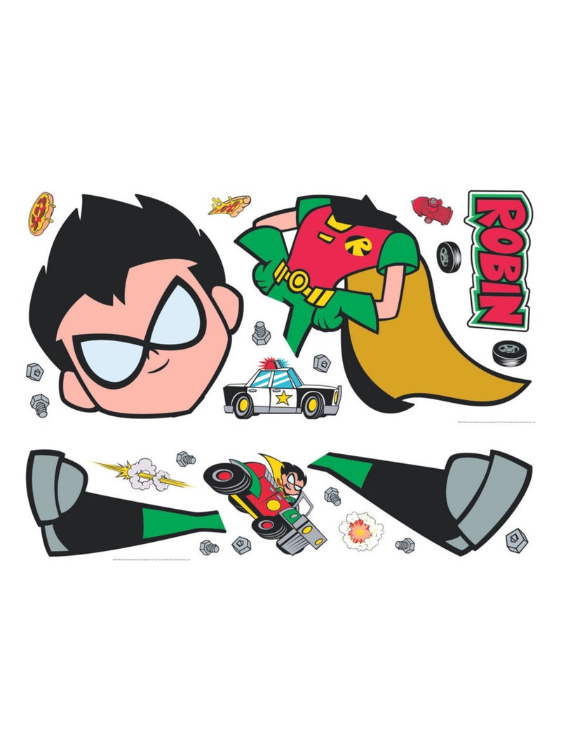 Stickers repositionnables Teen Titans Go ! - Robin Multicolore - Kiabi