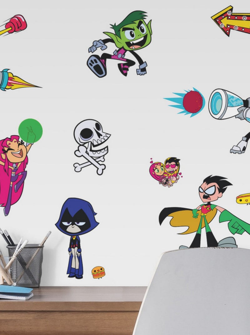 Stickers repositionnables Teen Titans Go ! - tous les personnages Multicolore - Kiabi