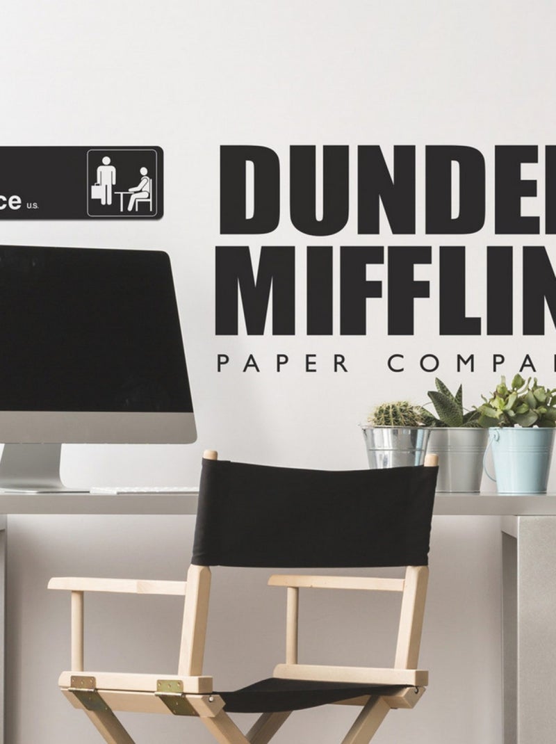 Stickers repositionnables The Office - Dunder Mifflin Paper Company Noir Noir - Kiabi