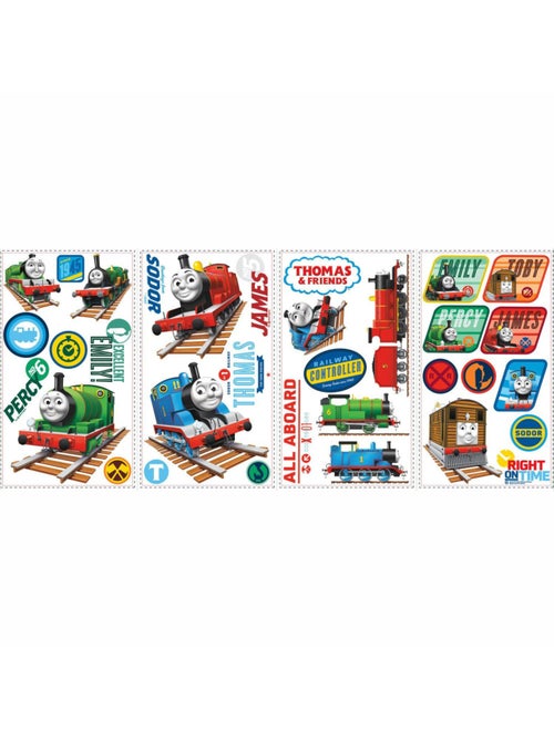 Stickers repositionnables Thomas et ses amis 25,4CM X 45,7CM - Kiabi