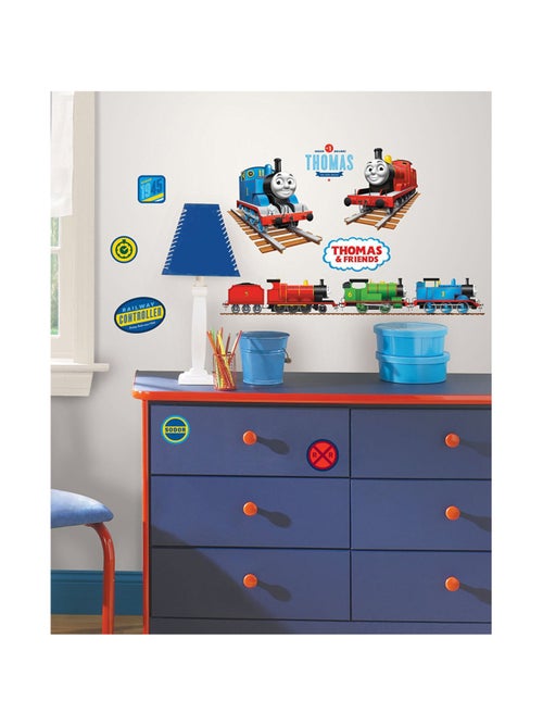 Stickers repositionnables Thomas et ses amis 25,4CM X 45,7CM - Kiabi
