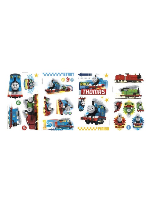 Stickers repositionnables Thomas et ses amis La course 25,4CM X 45,7CM - Kiabi
