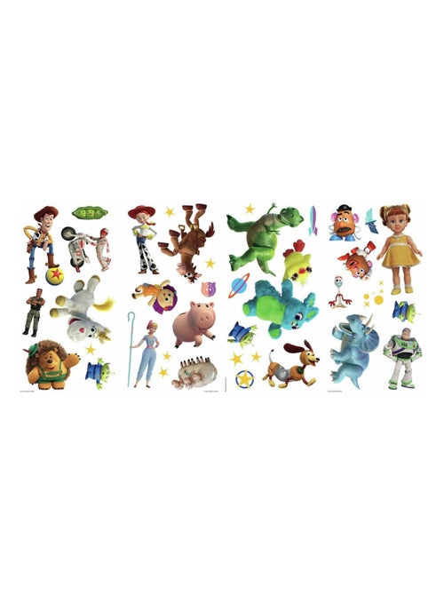 Stickers repositionnables Toy Story 4 PIXAR - 22x44cm - Kiabi