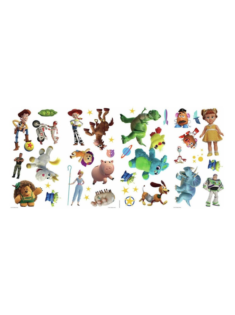 Stickers repositionnables Toy Story 4 PIXAR - 22x44cm Multicolore - Kiabi