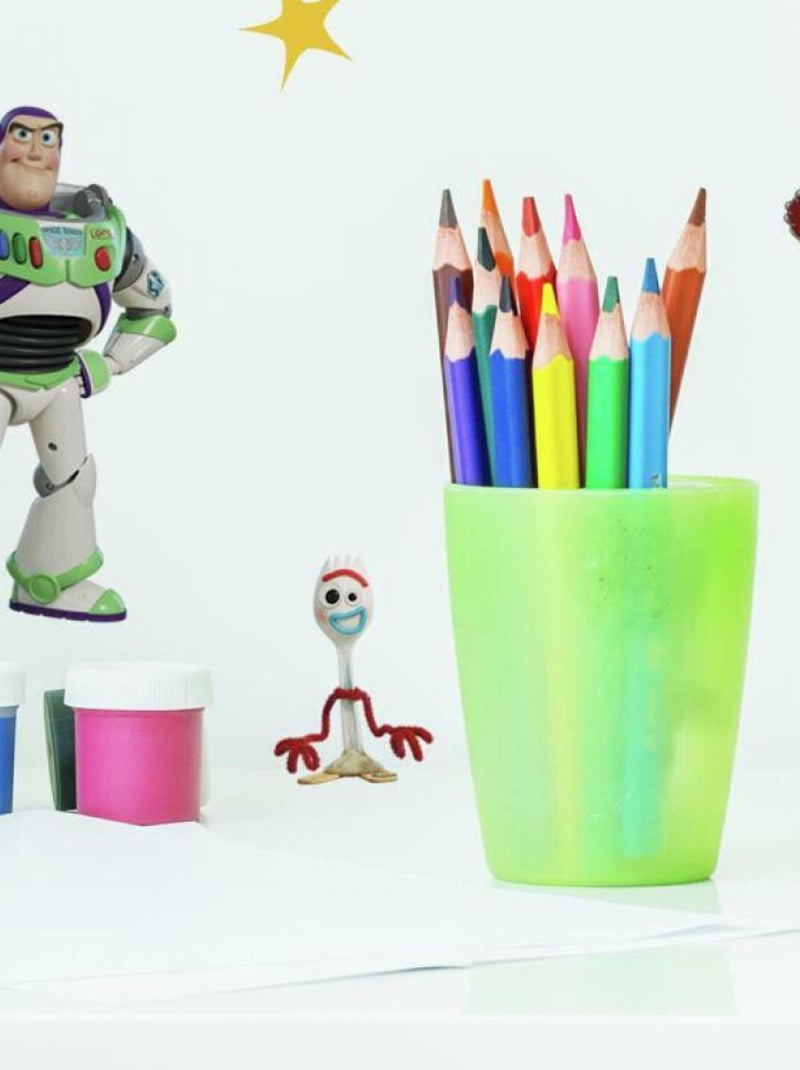 Stickers repositionnables Toy Story 4 PIXAR - 22x44cm Multicolore - Kiabi