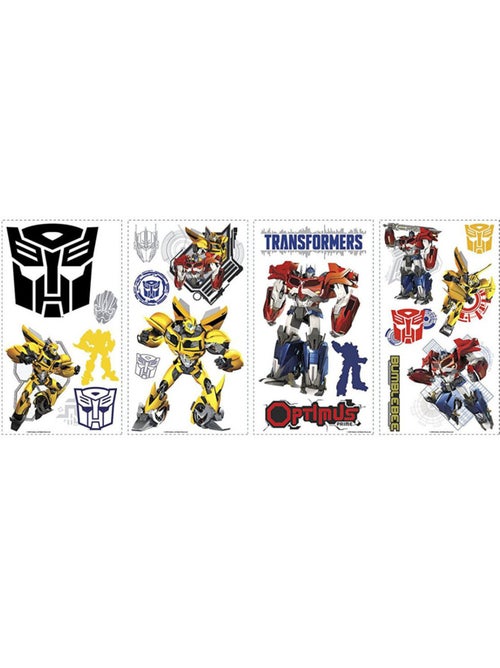 Stickers repositionnables Transformers 25,4CM X 45,7CM - Kiabi