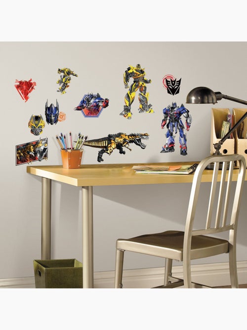 Stickers repositionnables Transformers 4 l'âge de l'extinction 25,4CM X 45,7CM - Kiabi