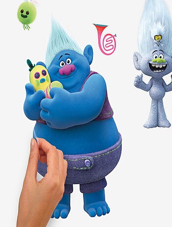 Stickers repositionnables Trolls - tous les personnages