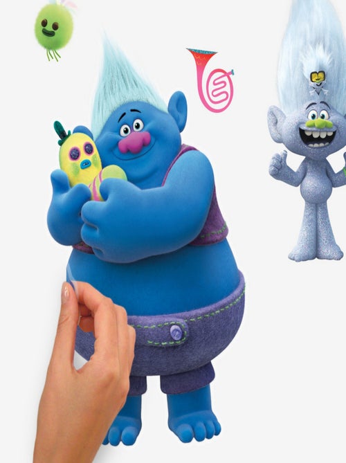 Stickers repositionnables Trolls - tous les personnages - Kiabi