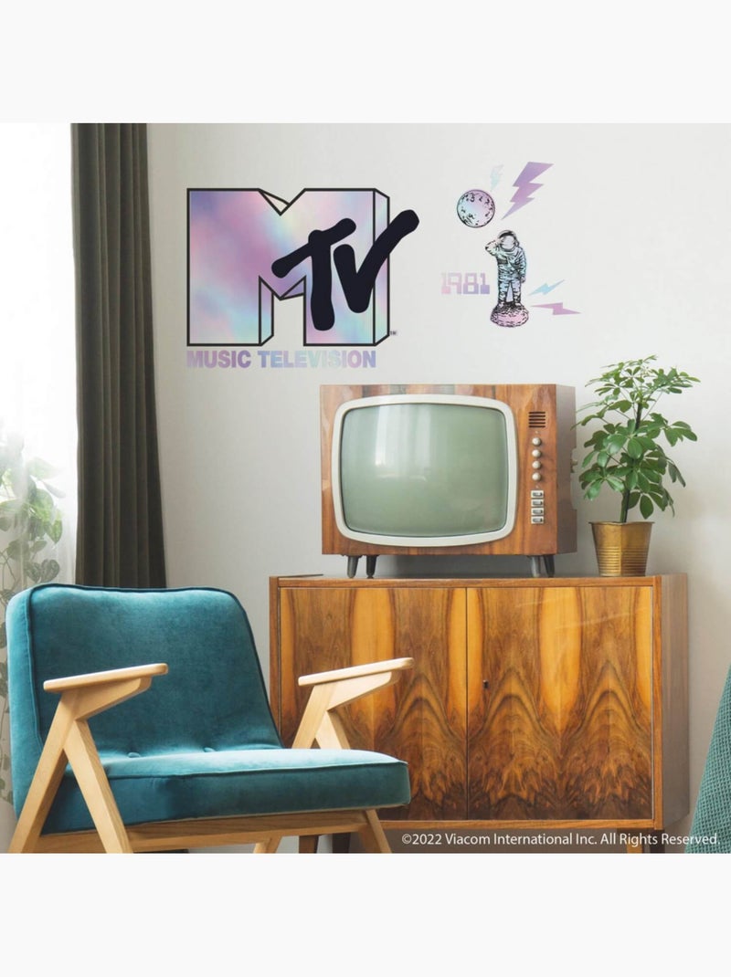 Stickers repositionnalbes logo mtv Multicolore - Kiabi