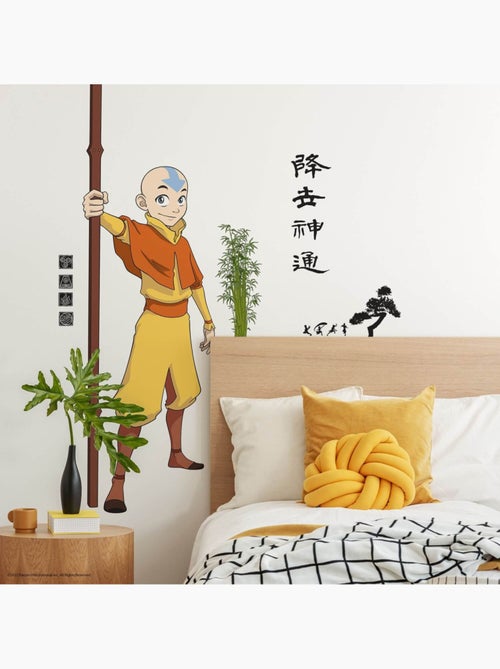 Stickers repositionnalbles avatar aang tient une lance - Kiabi