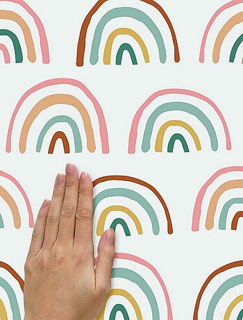 Stickers retro arc en ciel