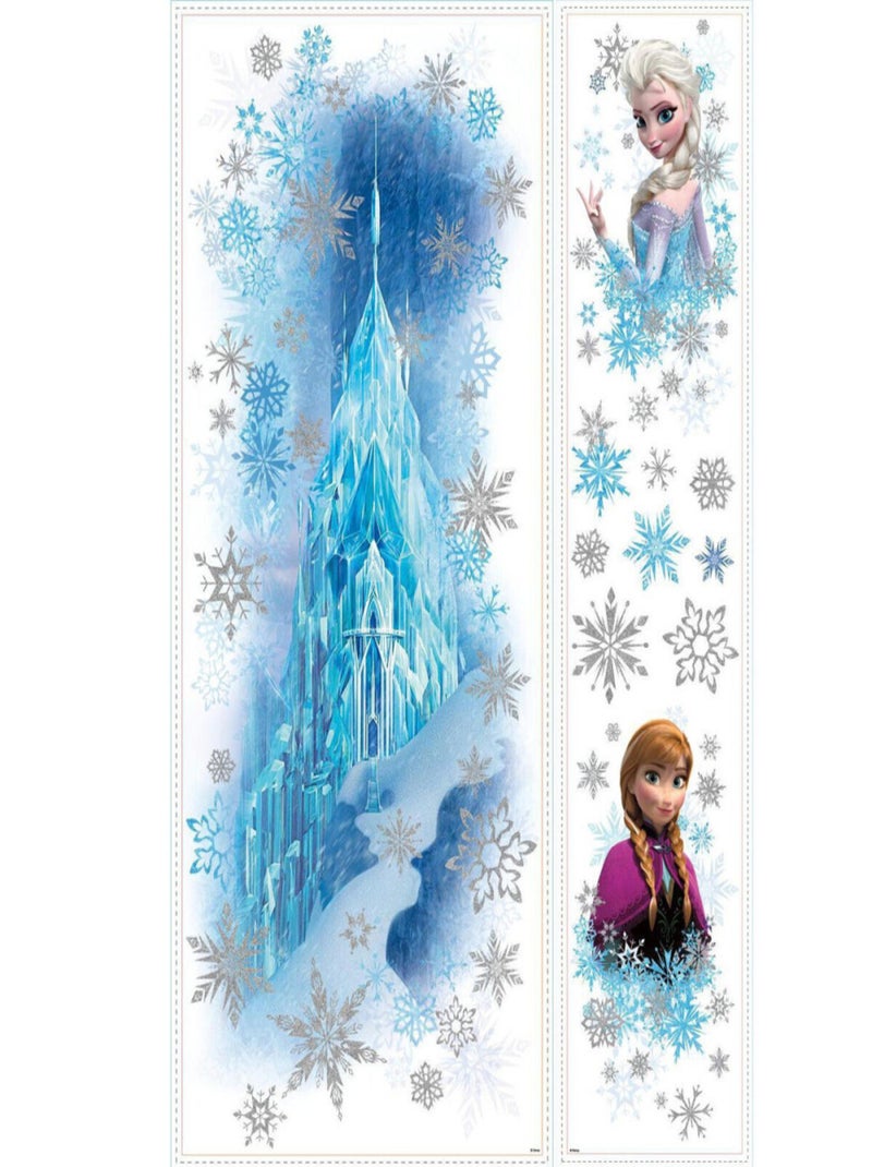 Stickers Scintillants Le Palais de Glace La Reine des Neiges Disney Gris - Kiabi