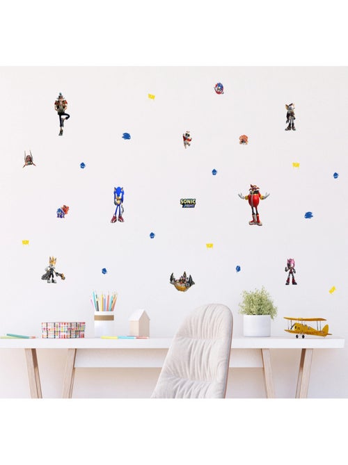 Stickers Sonic Prime 7 personnages  18 motifs - 30x30 cm - Kiabi
