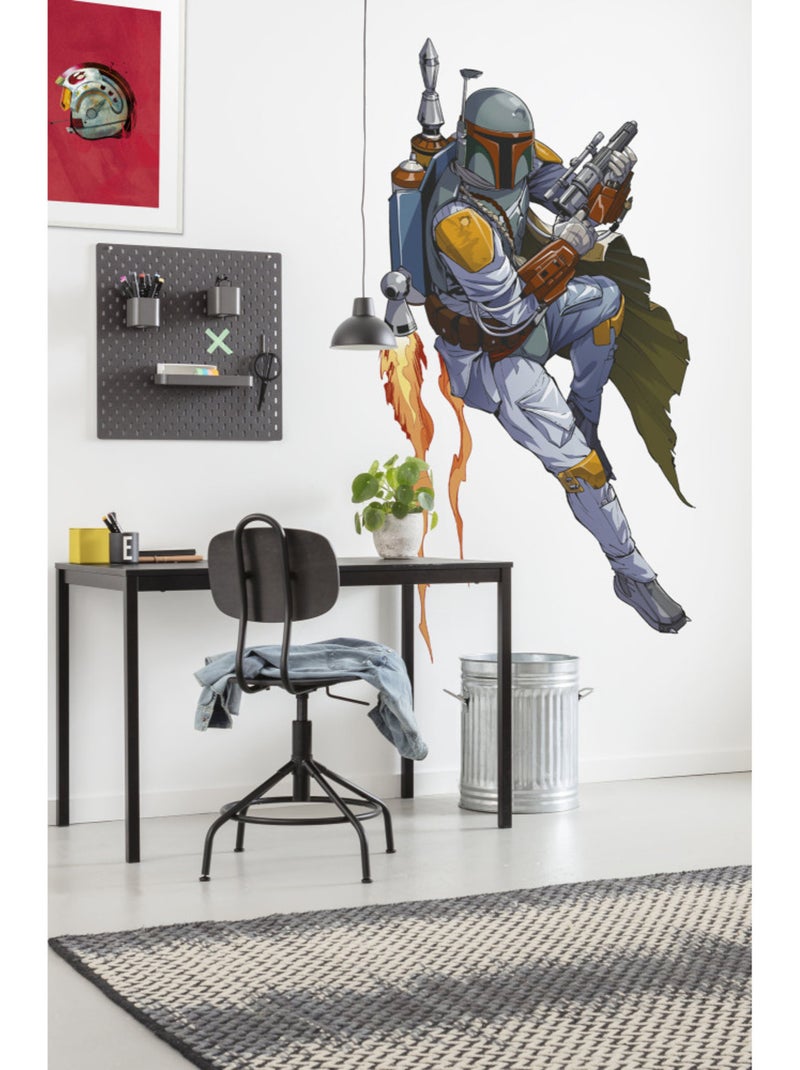 Stickers  star wars xxl boba fett - 127 x 200 cm Multicolore - Kiabi