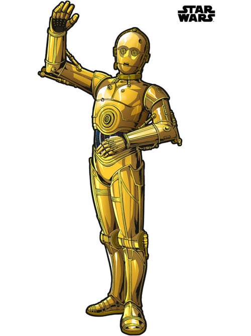 Stickers  star wars xxl c-3po - 127 x 200 cm - Kiabi