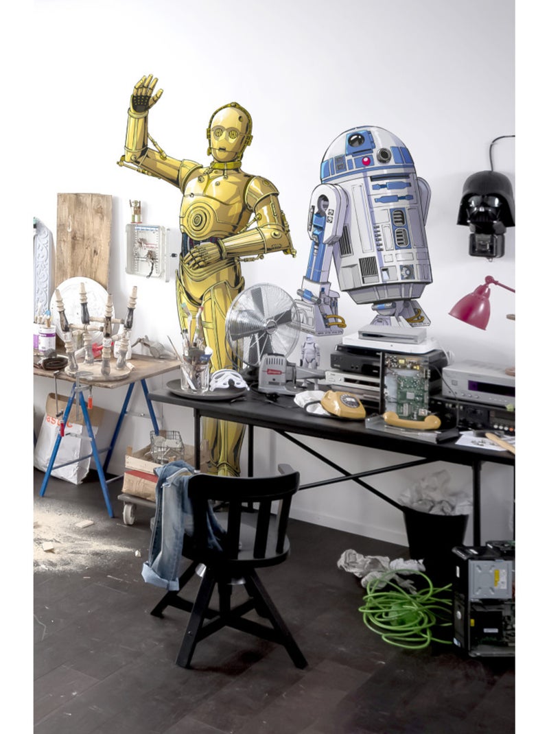 Stickers  star wars xxl r2d2 - 127 x 120 cm Multicolore - Kiabi