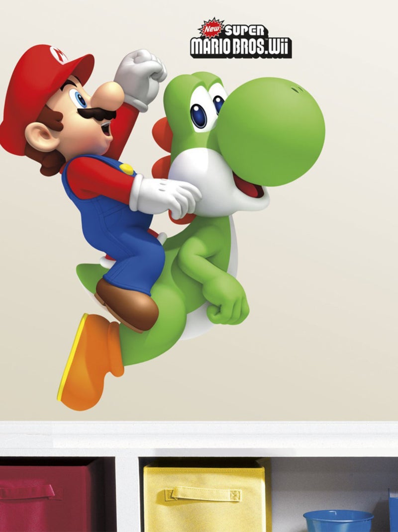 Stickers Super Mario & Yoshi Nin Vert - Kiabi