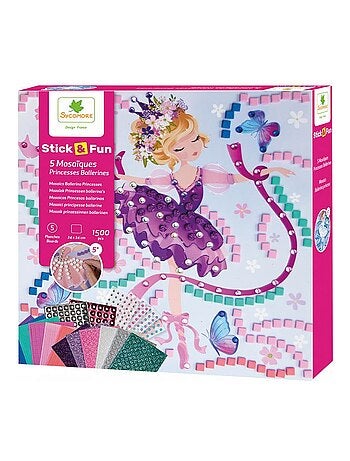 Stick'n fun princesses ballerine mosaiques