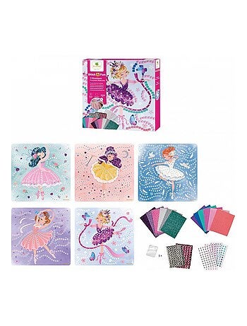 Stick'n fun princesses ballerine mosaiques