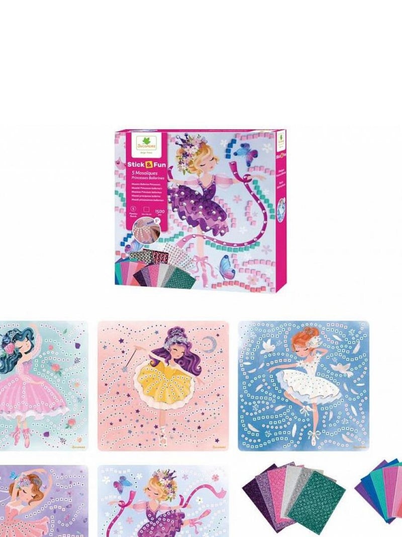 Stick'n fun princesses ballerine mosaiques N/A - Kiabi