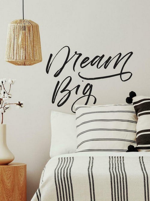 Stiicker Mural Géant Citation -Dream Big- Rêve grand - Kiabi