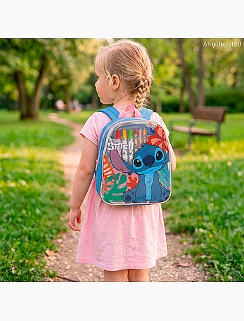 Stitch coffret de dessin mega avec sac à dos, 80 pièces