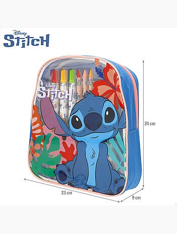 Stitch coffret de dessin mega avec sac à dos, 80 pièces