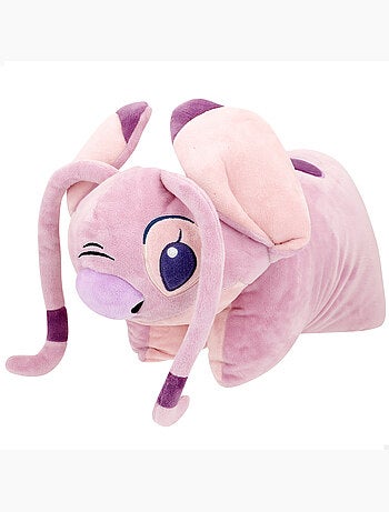 Stitch coussin 2 en 1 coussin ange doux et velouté en peluche